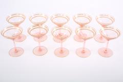 Mid 20th Century Barware Tableware Crystal Coupe Service - 1949087