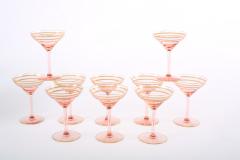 Mid 20th Century Barware Tableware Crystal Coupe Service - 1949088