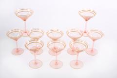 Mid 20th Century Barware Tableware Crystal Coupe Service - 1949090