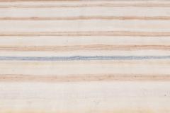 Mid 20th Century Blue Brown and Beige Striped Indian Dhurrie Cotton Rug - 2441864