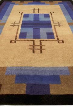 Mid 20th Century Bold French Art Deco Handmade Wool Rug - 2455760