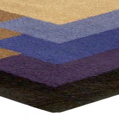 Mid 20th Century Bold French Art Deco Handmade Wool Rug - 2455762