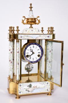 Mid 20th Century Brass Frame Mantel Clock - 801905