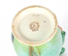 Mid 20th Century Burleigh Ware England Green Ceramic Heron Pitcher - 4823166