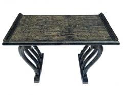 Mid 20th Century Chinoiserie Black Gold Finish Low Table or Side Table - 2233763