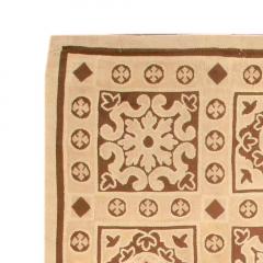 Mid 20th Century French Aubusson Camel Brown and Beige Carpet - 2456276