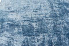 Mid 20th Century French Modern Blue Handmade Wool Rug - 3582518