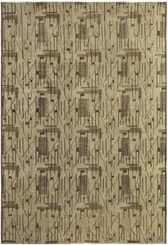 Mid 20th Century Geometric European Rug in Neutral Colors - 2456308