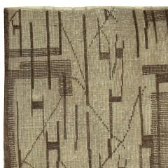 Mid 20th Century Geometric European Rug in Neutral Colors - 2456311
