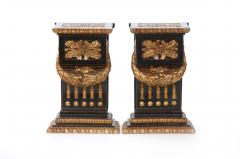 Mid 20th Century Gilt Bronze Pedestal Side Tables - 1821091