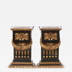 Mid 20th Century Gilt Bronze Pedestal Side Tables - 1824311