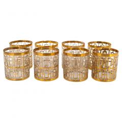 Mid 20th Century Gilt Glass Decanter Barware Service - 2784902