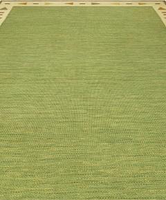 Mid 20th Century Green Swedish Flat Woven Rug - 2439770
