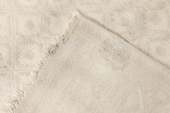 Mid 20th Century Indian Light Beige Handmade Cotton Runner - 2453210