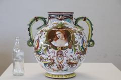 Mid 20th Century Italy Faenza Production Ceramic Vase Signed - 4292379