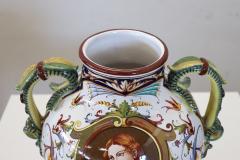 Mid 20th Century Italy Faenza Production Ceramic Vase Signed - 4292380