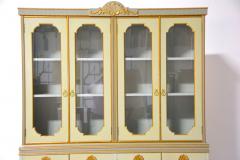 Mid 20th Century Louis XVI Style Italian Hand Painted China Cabinet - 4552835