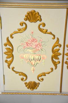 Mid 20th Century Louis XVI Style Italian Hand Painted China Cabinet - 4552839