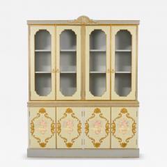 Mid 20th Century Louis XVI Style Italian Hand Painted China Cabinet - 4553738