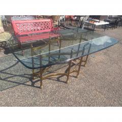 Mid 20th Century Maison Bagu s Style Beveled Glass Dining Table Top - 4687301