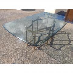 Mid 20th Century Maison Bagu s Style Beveled Glass Dining Table Top - 4687302