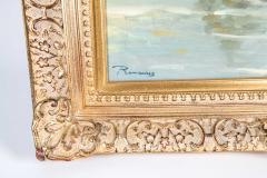 Mid 20th Century Oil On Canvas Painting or Giltwood Frame - 1038397