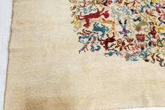 Mid 20th Century Olga Fisch Caceria The Hunt Colorful Handmade Wool Carpet - 2442079