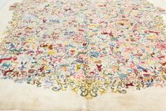 Mid 20th Century Olga Fisch Caceria The Hunt Colorful Handmade Wool Carpet - 2442080