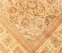 Mid 20th Century Persian Sultanabad Botanic Brown Handmade Wool Carpet - 2454801