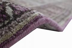 Mid 20th Century Persian Tabriz Beige Purple Handwoven Wool Rug - 2454785