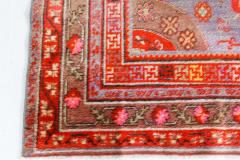 Mid 20th Century Samarkand Brown Gold Orange Pink Purple Red Wool Rug - 2441599
