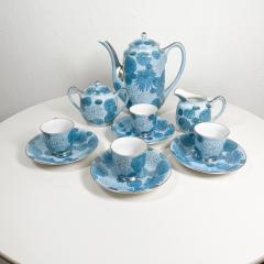 Mid 20th Century Sculptural Blue Tea Set Service for Four Japan - 3205136