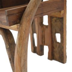 Mid 20th Century Sculptural Olive Wood and Walnut Chair France 1940s - 888614