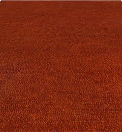 Mid 20th Century Swedish Double Woven Pile Rug in Shades of Red and Orange - 2441798