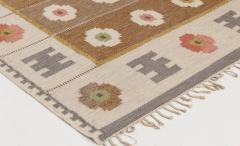 Mid 20th Century Swedish Flatweave Wool Rug by Alice Walleback AW  - 2441760