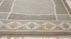 Mid 20th Century Swedish Neutral Colors Wool Rug by Ingegerd Silow Woven IS  - 2441739