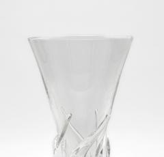 Mid 20th Century Tableware Steuben Blown Glass Vase with Spiral Ribs - 4477679