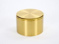 Mid 20th Century Tiffany Co Gilt Bronze Round Shape Desk Clock - 4822488