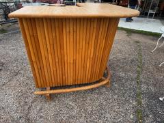 Mid 20th Century Vintage Rattan Boomerang Tiki Bar - 4593739