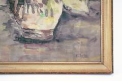 Mid 20th Century Watercolor Floral Still Life by EM Boehm - 4701168