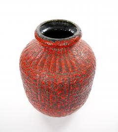 Mid 20th Century West German Large Fat Lava Decorative Vase - 4552897
