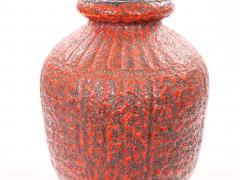 Mid 20th Century West German Large Fat Lava Decorative Vase - 4552900