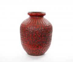 Mid 20th Century West German Large Fat Lava Decorative Vase - 4552901