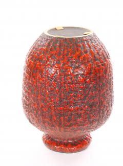 Mid 20th Century West German Large Fat Lava Decorative Vase - 4552906
