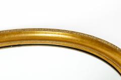 Mid 20th Century Wood Frame Oval Hanging Mirror - 541747