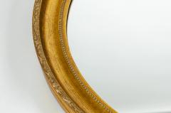 Mid 20th Century Wood Frame Oval Hanging Mirror - 541748