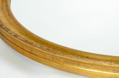 Mid 20th Century Wood Frame Oval Hanging Mirror - 541750
