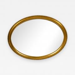 Mid 20th Century Wood Frame Oval Hanging Mirror - 548111