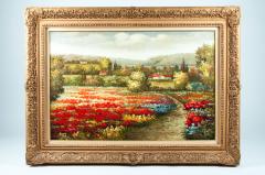Mid 20th Century Wood Framed Oil Painting - 555633