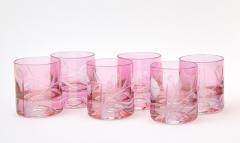Mid 20th century Hand Etched Luster Glass Barware Service - 3546211